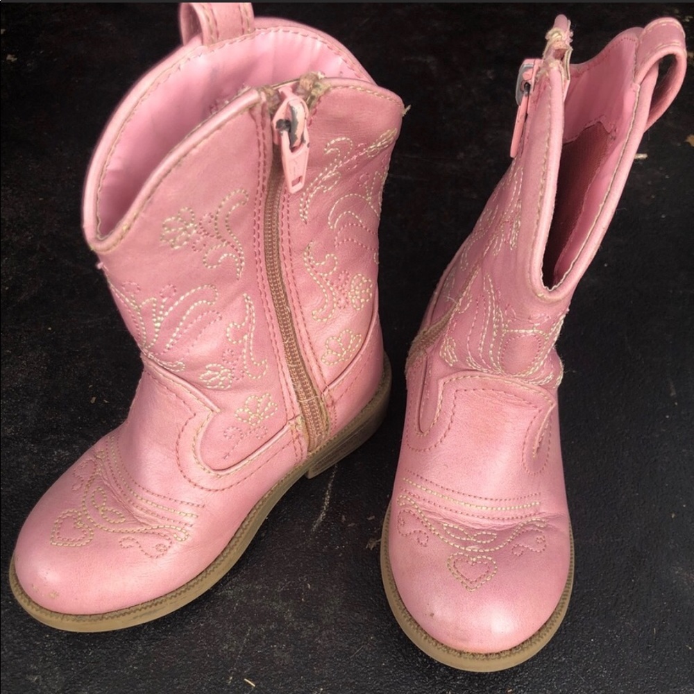 Cat & Jack Pink Cowgirl Boots